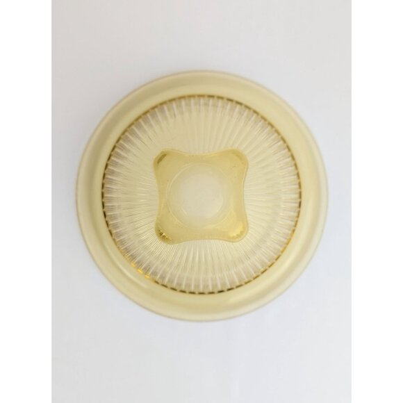 Depression Era Clear & Yellow Amber Glass Mixing Bowl Set 1930s Federal Glass - Picture 8 of 9